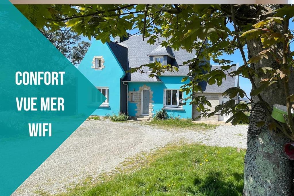 Ti Glas - La Maison Bleue Lanvéoc Buitenkant foto